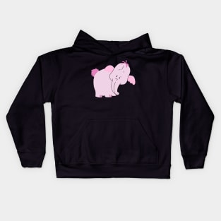 A Shy Elephant Kids Hoodie